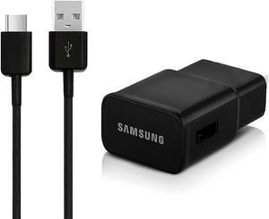 Samsung Wall Fast Charger and USB Type C Cable for Galaxy S8/S8+/S9/S9+ - Black