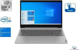 Lenovo IdeaPad 3 15.6" HD TouchScreen Notebook,10th Gen Intel Core i5-1035G1 Processor,8GB DDR4 RAM,256GB SSD,Intel UHD Graphics,WiFi-AC,Bluetooth,HDMI,USB, Windows 10 Pro