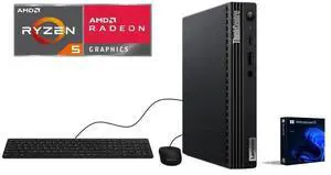 Lenovo ThinkCentre M75q |AMD Ryzen 5 PRO 5650GE| 16GB DDR4| 512GB SSD|Wifi-AX|Dual Monitor Support| Windows 11 Pro