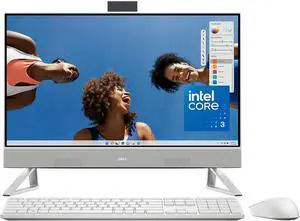 Dell Inspiron 5430 24" Full HD All-in-One Desktop,Intel Core 3 100U Processor,32GB DDR4,512GB SSD, Intel Graphics, Wi-Fi 6, Windows 11 Pro