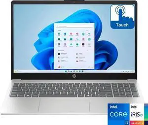 HP 15.6" Full HD TouchScreen Laptop|13th Gen Intel Core i7-1355U|16GB DDR4|1TB SSD|Intel Iris Xe Graphics|Wifi-6| Windows 11 Pro|Silver