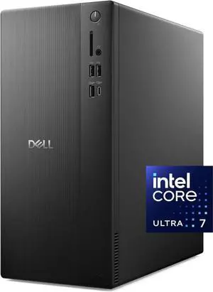 Dell ECT Desktop| Intel Core Ultra 7 265 Processor|32GB DDR5|1TB SSD| Dual Monitor Support|Windows 11 Pro