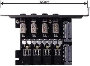 Xiwai Four 4 Hard Disk Control System Intelligent Control Management System HDD SSD Power Switch with PCI Bracket