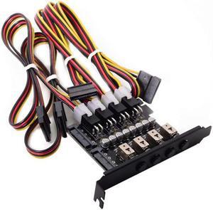 Xiwai Cable 4 Hard Disk Control System Intelligent Control Management System HDD SSD Power Switch with PCI Bracket