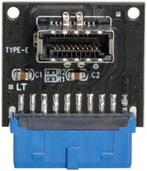 Xiwai USB 3.1 Front Panel Socket Type-E to USB 3.0 20Pin Header Male Extension Adapter for Motherboard