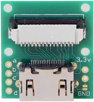 Jimier Cable Raspberry PI Camera Module to HDMI Type A Male HDTV FPC Flat Cable 5cm fit for PES001