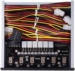 Cablecc Six 6 Hard Disk Control System Intelligent Control Management System HDD SSD Power Switch with 5.25 CD-ROM Bay