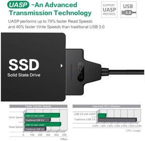 Xiwai Cable Type C & USB 3.0 Male to SATA 22 Pin 2.5" Hard disk driver SSD Adapter Cable for Macbook & Laptop