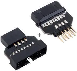 Xiwai 1set Reversible USB 2.0 9Pin Housing to Motherboard USB 3.0 20pin Header Female Adapter