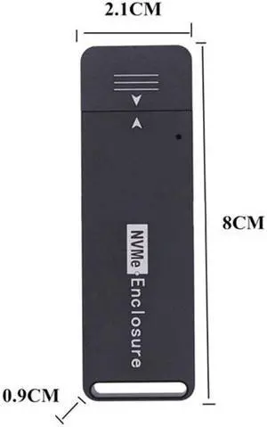 Chenyang Cable USB 3.1 Gen2 10Gbps to NVME PCI-E M-Key Solid State Drive External Enclosure 2230/2242mm