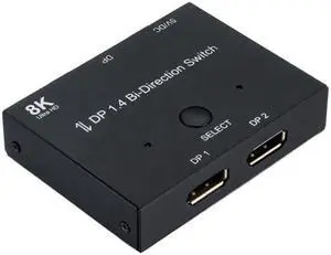 Jimier Cable DP DisplayPort 1.4 Bi-Direction Switch MST Hub Support HDCP SST Extended 8K@30hz 4K@60hz