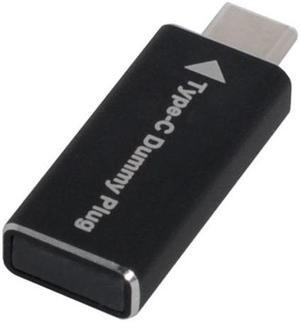 Cablecc Virtual Display Adapter USB-C Type-C DDC EDID Plug Display Virtual Graphics Card Convertor1920x1080p@60Hz