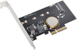 CYSM PCI-E 3.0 x4 to M.2 NGFF M Key SSD Nvme Card Adapter PCI Express with Power Failure Protection 4.0F Super Capacitor