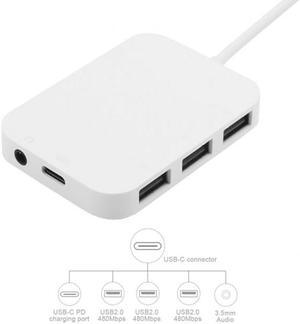 Cablecc Stretch Coiled USB-C Keyboard Mouse Cable for Gaming Keyboard Micro USB Male to Type-C Female Extension Cable Power & Data