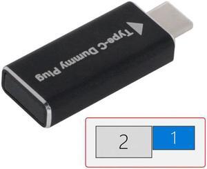 KAIBOXIXI CY Virtual Display Adapter USB-C Type-C DDC EDID Dummy Plug Headless Ghost Display Emulator 1920x1080p@60Hz