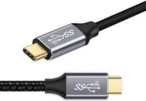 Cablecc 100CM Type-C USB-C Male to Male USB3.1 10Gbps 100W Data Cable with E-marker for Laptop & Phone