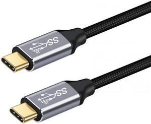 CY 50CM Type-C USB-C Male to Male USB3.1 10Gbps 100W Data Cable with E-marker for Laptop & Phone