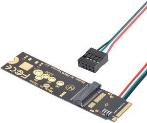 Cablecc Wireless NGFF A/E-Key WiFi Card to M.2 NGFF Key-M NVME SSD Adapter for AX200 Wifi 6 Bluetooth 5.1