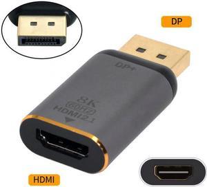 FVH DisplayPort 1.4 Source to HDMI 2.0 Display 8K 60hz UHD 4K DP to HDMI Male Monitor Adapter Connector