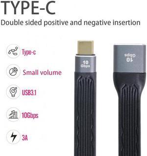 CY USB 3.1 Type C Male Host to USB3.0 Type A Female OTG Flat Slim FPC Data Cable for Laptop   Phone