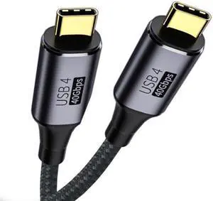 Xiwai 1.2MM USB4 Cable 40Gbps with 100W Charging and 8K@60Hz 5K@60Hz USB4.0 Compatible with Thunderbolt3/4