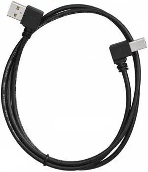 Cablecc Left Angled USB 2.0 A Male to B Male Angled 90 Degree Printer Cable 50cm 100cm