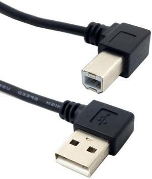 Chenyang CY Right Angled USB 2.0 A Male - B Male Printer Scanner 90 Degree Cable 50cm 100cm