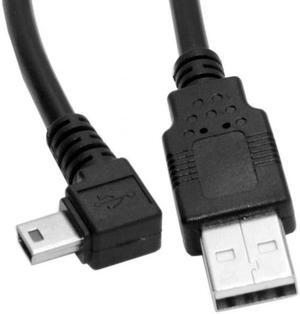 Xiwai 5pin Mini USB type Male Right Angled 90 degree to USB 2.0 male data charge cable 50cm