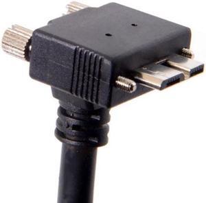 CY 3.0M 90 Degree Up Angled Micro USB Screw Mount to 3.0 Data Cable for Industrial Camera