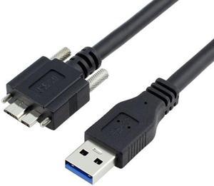 Chenyang CY USB 3.0 A type Cable Male to Micro USB 3.0 B Male with Mount Panel Screws for Hard Disk Mobile Phone