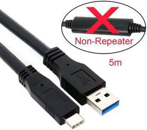 CY 10m 8m 5m USB-C USB 3.1 Type C Male to USB3.0 Type A Male Data GL3523 Repeater Cable for Tablet and Phone and Hard Disk Drive