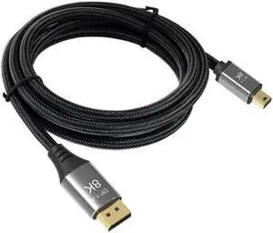CY DisplayPort 1.4 8K 60hz Cable Ultra-HD UHD 4K 144hz Mini DP to DP Cable 7680*4320 for Video PC Laptop TV