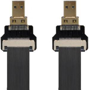 CY CYFPV Micro HDMI Male to Micro HDMI Male Extension FPC Flat Cable 1080P for FPV HDTV Multicopter Aerial Photography