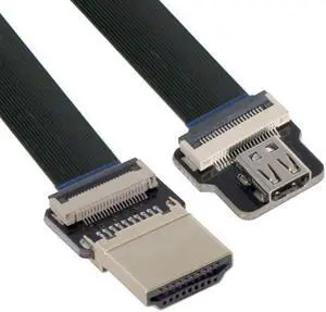 Cablecc CYFPV HDMI Male to Micro HDMI Female Extension FPC Flat Cable 1080P for FPV HDTV Multicopter Aerial Photography