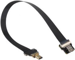 Xiwai CYFPV Micro HDMI Male to Micro HDMI Female Extension FPC Flat Cable 1080P for FPV HDTV Multicopter Aerial Photography