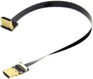 Xiwai CYFPV FPV HDMI Male to Down Angled 90D HDMI Male HDTV FPC Flat Cable for FPV HDTV Multicopter Aerial Photography