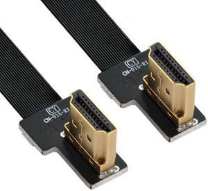 Chenyang CY CYFPV Dual 90 Degree Right Angled HDMI Type A Male to Male HDTV FPC Flat Cable for FPV HDTV Multicopter Aerial Photography