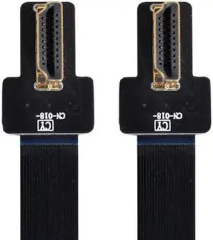 Xiwai CYFPV Dual 90 Degree Left Angled HDMI Type A Male to Male HDTV FPC Flat Cable for FPV HDTV Multicopter Aerial Photography