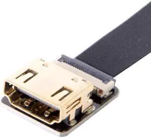 Cablecc CYFPV Straight HDMI Type-A Male to Female FPC Flat Cable for HDTV Multicopter Aerial Photography