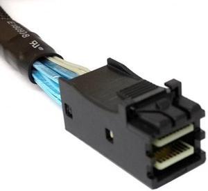 CY Internal Mini SAS HD SFF-8643 Host to 4 SATA 7pin Target Hard Disk 6Gbps Data Server Raid Cable