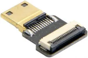 Cablecc CYFPV Mini HDMI Type C Male Connector Standard Straight for FPV HDTV Multicopter Aerial Photography Adapter