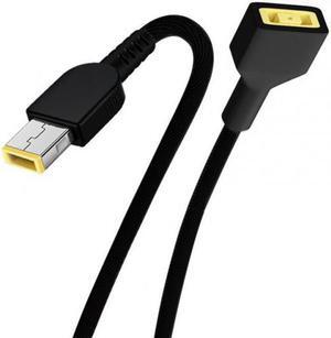 Xiwai Rectangle 11.0*4.5mm Male to Female Extension Power Plug Charge Cable 50cm for ThinkPad X1 Carbon