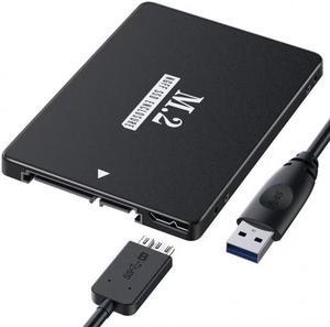 HKCY SA-018 NGFF B+M Key M.2 SSD Card to 2.5inch SATA Micro USB 3.0 Combo HDD Disk Drive Enclosure