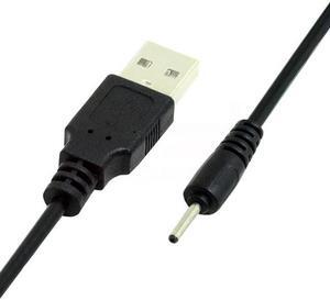 Jimier 2pcs/lot USB 2.0 Male Type-A to 5V DC 2.0x0.7mm DC Power Round Plug Cable 150cm 24AWG