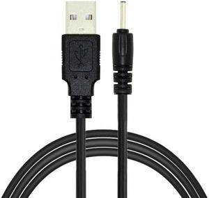 Cablecc 2pcs/lot USB 2.0 Male Type-A to 5V DC 2.0x0.7mm DC Power Round Plug Cable 150cm 24AWG