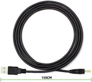 Cablecc 2pcs/lot USB 2.0 Male Type-A to 5V DC 4.0x1.7mm DC Power Round Plug Cable 150cm 24AWG