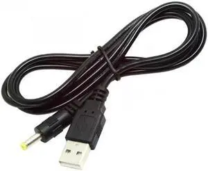 CY 2pcs/lot USB 2.0 Male Type-A to 5V DC 4.0x1.7mm DC Power Round Plug Cable 150cm 24AWG