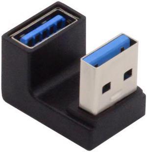 Chenyang 10Gbps USB3.0 Male to Female Extension Power Data Video Adapter Opposite U Shape Back Angled