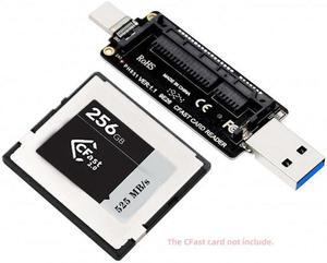 Cablecc USB-C USB3.0 Type-C to CFast 2.0 Card Adapter PCBA CFast Card Reader for Desktop Laptop