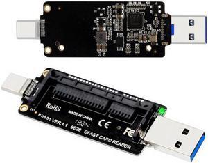 Xiwai USB-C USB3.0 Type-C to CFast 2.0 Card Adapter PCBA CFast Card Reader for Desktop Laptop